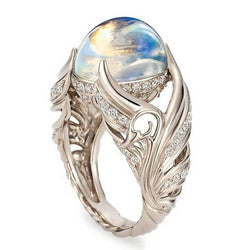 [$39 OFF] - Adjustable Moonstone Ring - Low in Stock